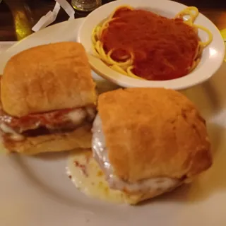 Eggplant Parmigiana Sandwich