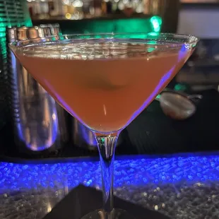 cocktail in a martini glass