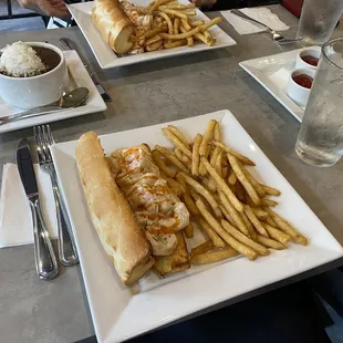 Sassy Shrimp Po-boy and Cup of Gumbo