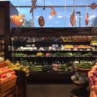 a view of the produce section