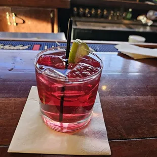 Tequila and cranberry