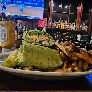 Blackened chicken wrap my way