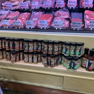 a variety of meats