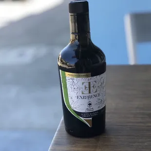 a bottle of wine