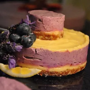 a close up of a cake