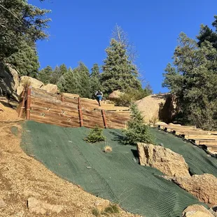 Looking down the Incline