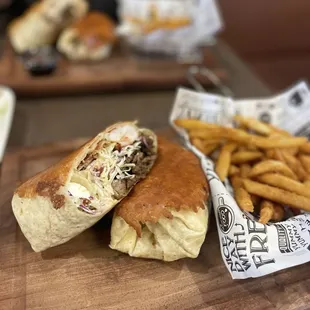 Surf and Surf &amp; Turf Burrito