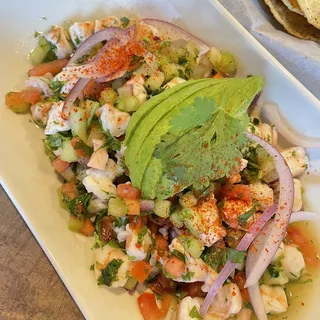 Cooked Shrimp Street Style Tostada
