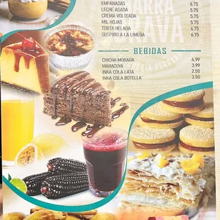 Desserts Menu