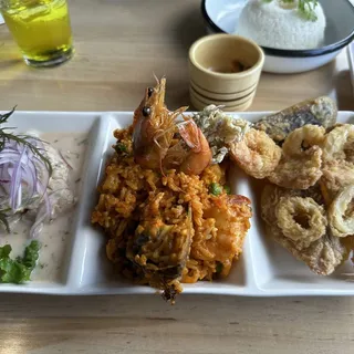 El Bravo (Ceviche, Arroz con Marisco, Jalea Mixta)