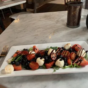 Caprese Fruit Salad is so delicious