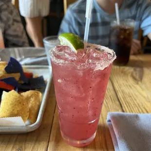 Honey blueberry margarita