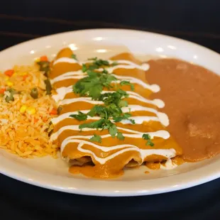 Enchiladas with Butter Masala Sauce