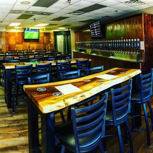 the bar and seating
