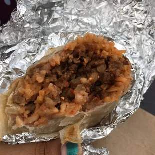 Carne asada burrito