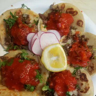 a plate of tortillas
