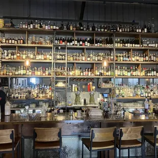 the bar area