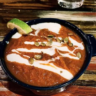 a bowl of food