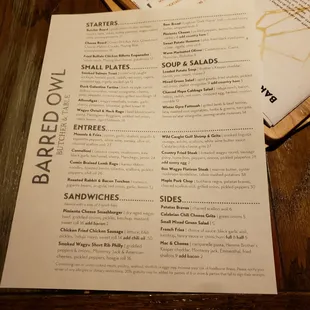 March 2022 Menu
