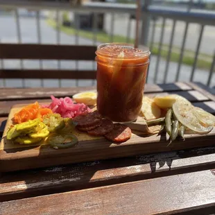 Blood Mary charcuterie board 11/10