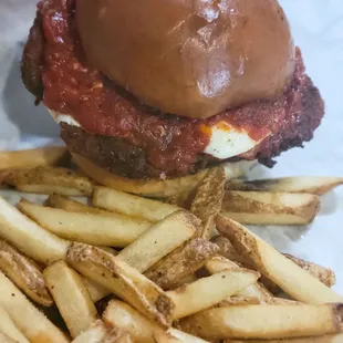 Chicken Parmesean Sandwich w/ Fries