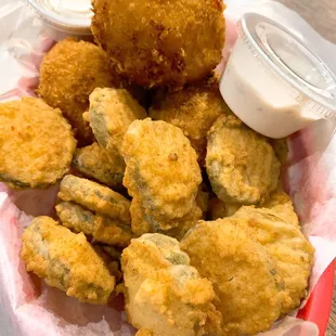 Worth getting Fried Pimento Cheese and Fried pickles