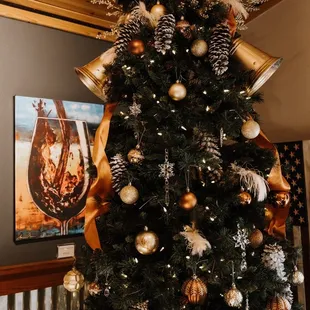 Christmas tree in the corner