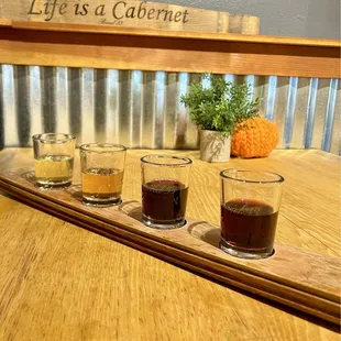 Wine flight! (Sangria)