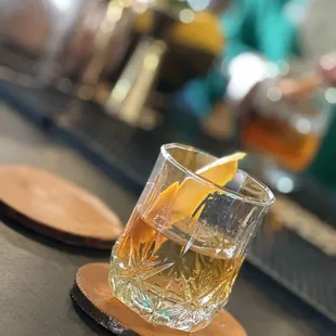 Saturday Simplicity. Bourbon on the perfect shaped square ice cube.