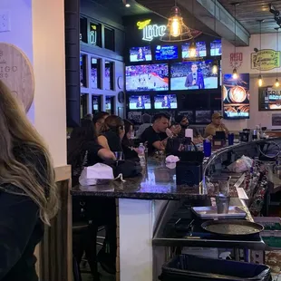 View from the bar area