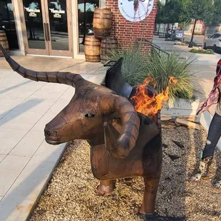 Customized bull grill