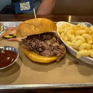 Chopped brisket sandwich with Mac --07-14-2024