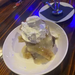 Banana Cream Bread Pudding