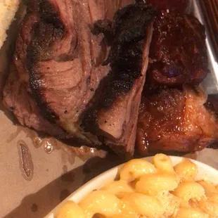 Pork Belly Burnt Ends 1/2 LB Mac &amp; Cheese