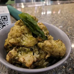 Roasted Pesto Cauliflower