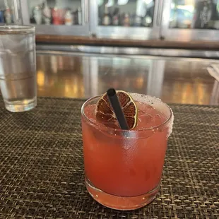 Spicy Blood Peach Margarita
