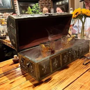 The superb presentation of the drinks, which were also well made and balanced.