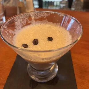 Espresso Martini with Bailey's for cream!