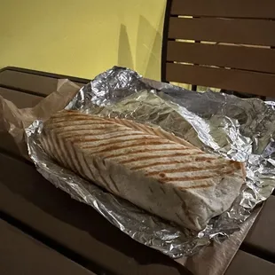 Burritos are pretty large