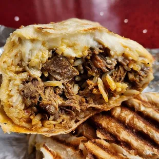 Inside the Birria Burrito