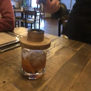 Smoked old fashioned