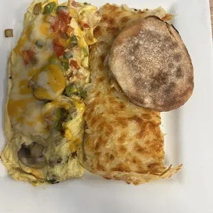 I think this was a veggie omelette :)