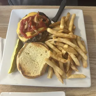 Make it your own western burger. Was cooked well and tasted great.