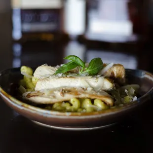 Chicken Pesto Mac &amp; Cheese