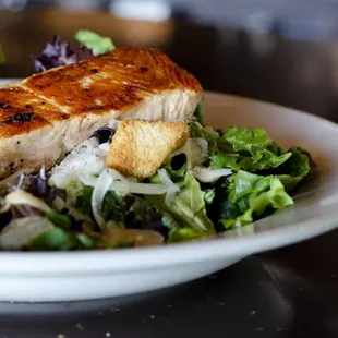 Caesar Salad with Salmon