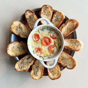 Creamy Greens Cheese Dip