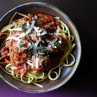 Linguini Marinara with House Made Meatballs