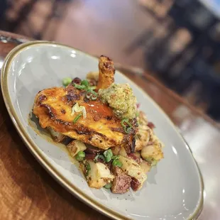 a plate of food