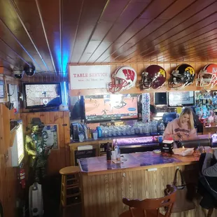two women sitting at the bar