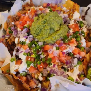 Nachos with pulled pork